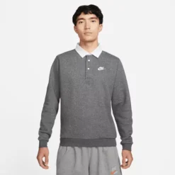 Polo Manga Larga Para Hombre Nike Club Fleece