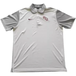 Playera Polo Marca Nike Dri-fit Color Blanco Y Gris Talla L